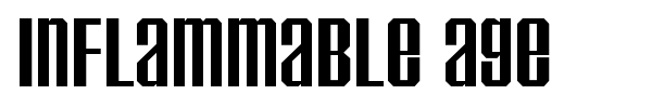 Inflammable Age font preview